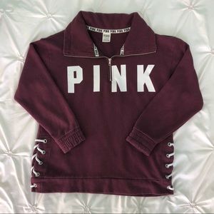VS PINK- Maroon Pullover